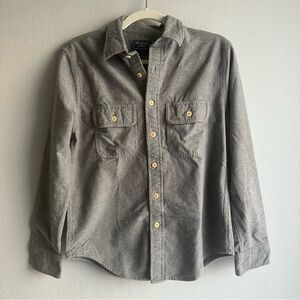 Gray Button-Up Men's Shirt